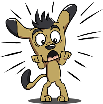 Surprised Cartoon Dog