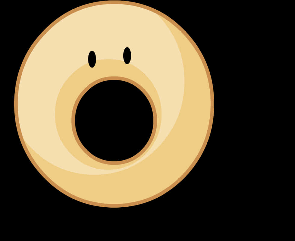 Surprised Cartoon Donut