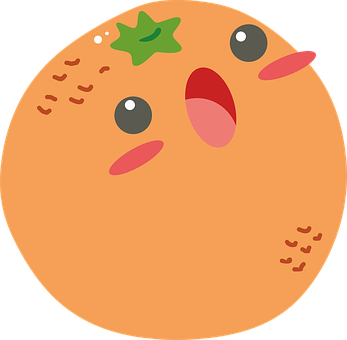 Surprised Cartoon Orange