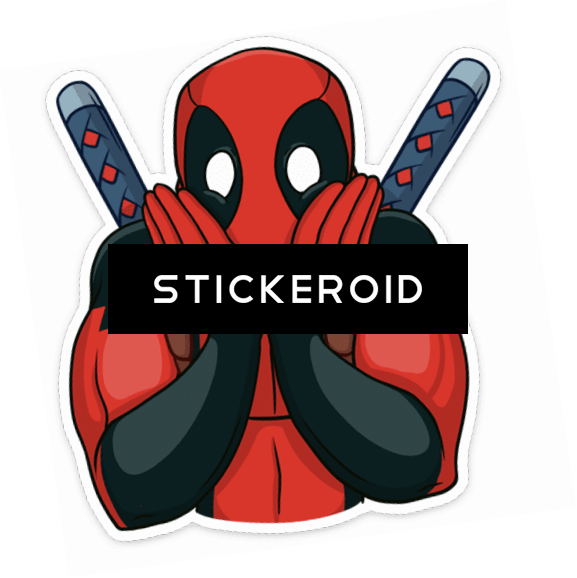 Surprised Comic Character Sticker