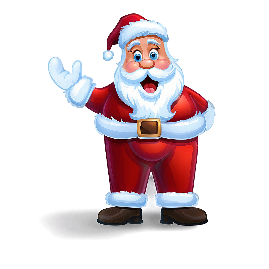 Surprised Santa Cartoon Png Htb16