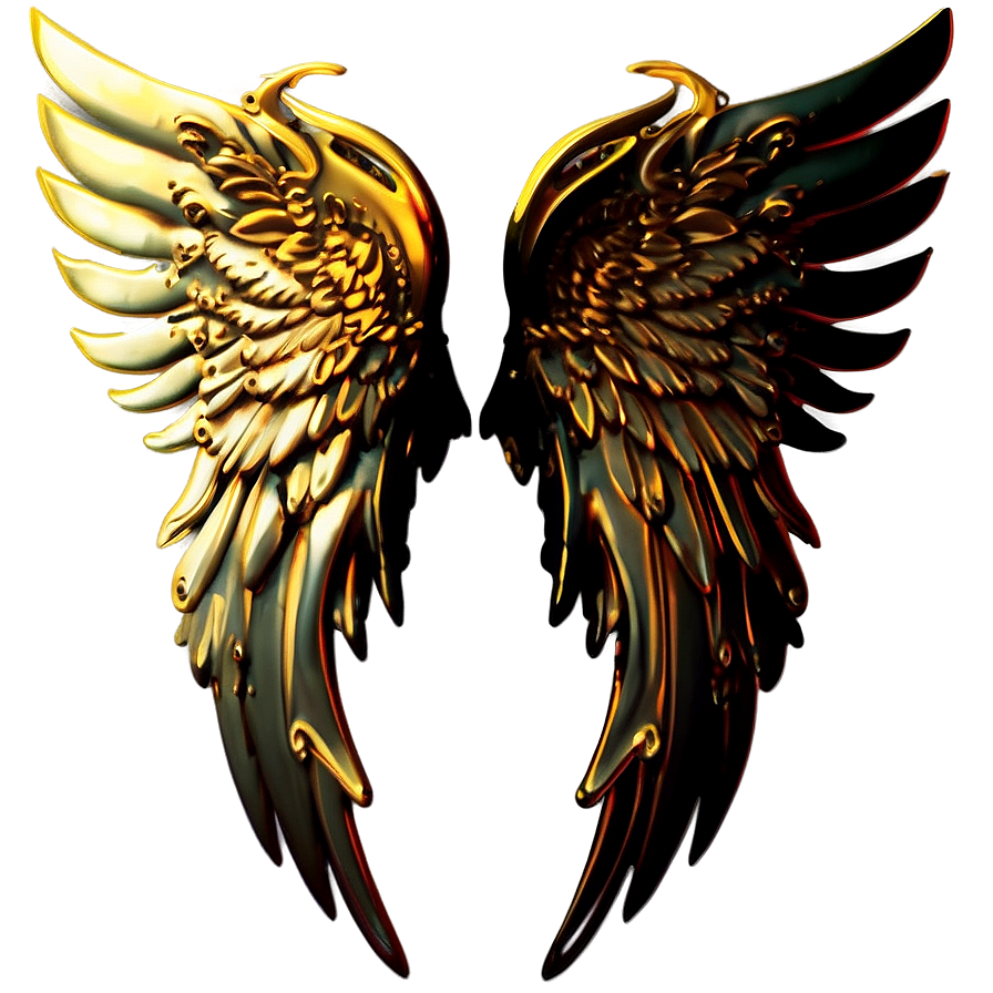 Surreal Angel Wings Emblem Png 4