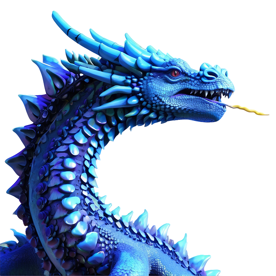 Surreal Blue Dragon Png 48