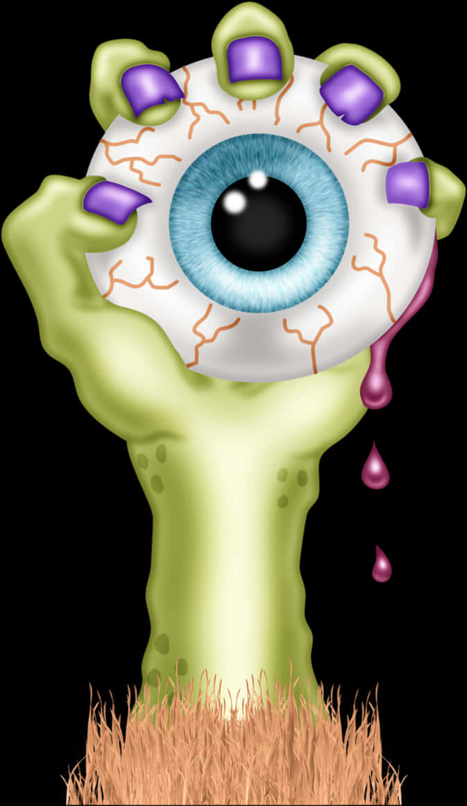 Surreal Eyeball Tree Illustration