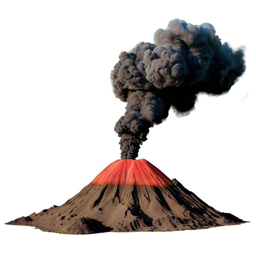 Surreal Volcano Scene Png Rlv57