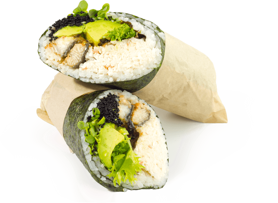 Sushi Burrito Hybrid Dish