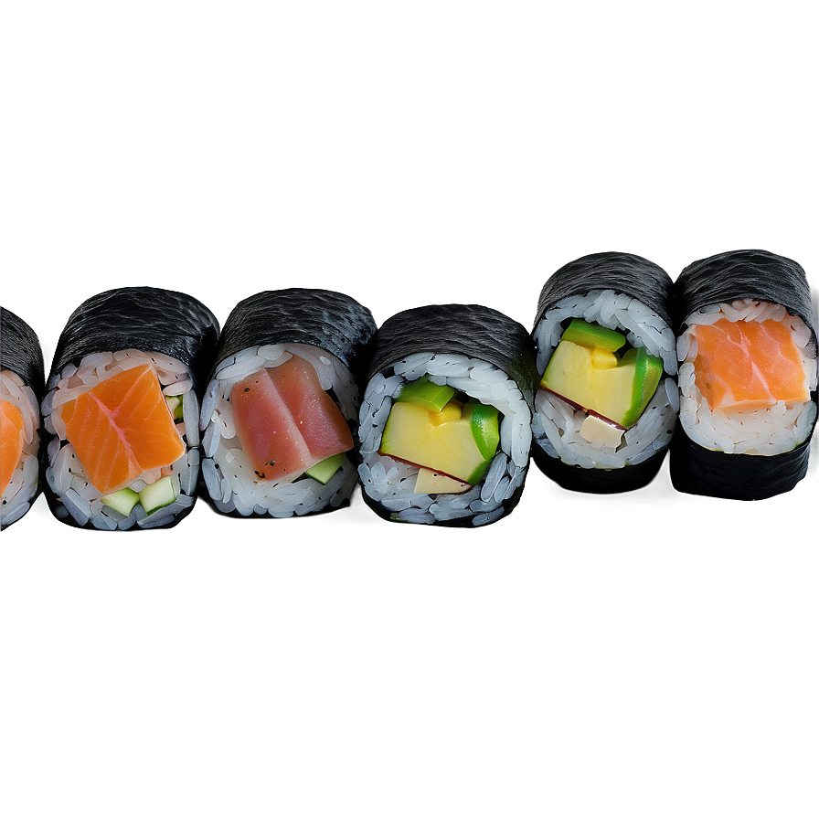 Sushi Roll Varieties Png Kxp