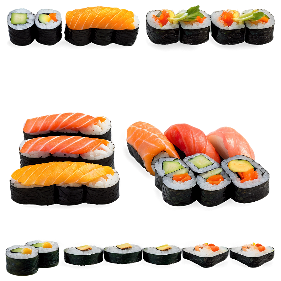 Sushi Roll Varieties Png Syi10