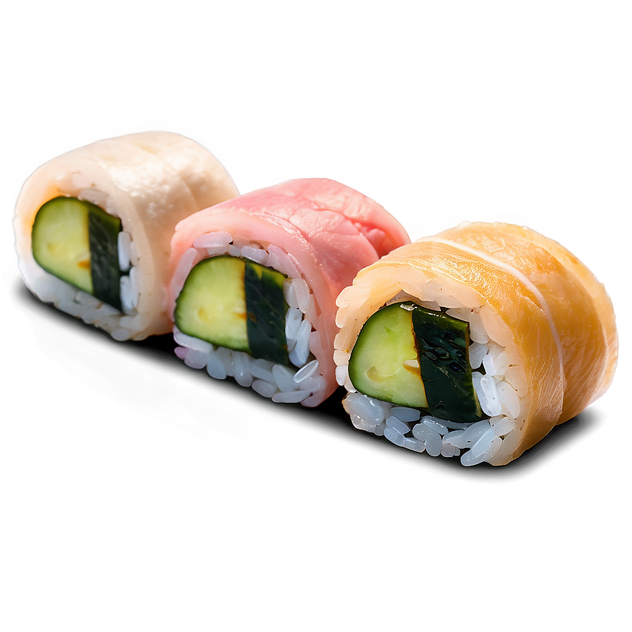 Sushi With Pickled Radish Png Dxi