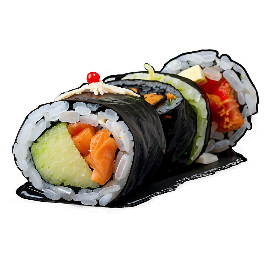 Sushi With Tempura Png Kkl95