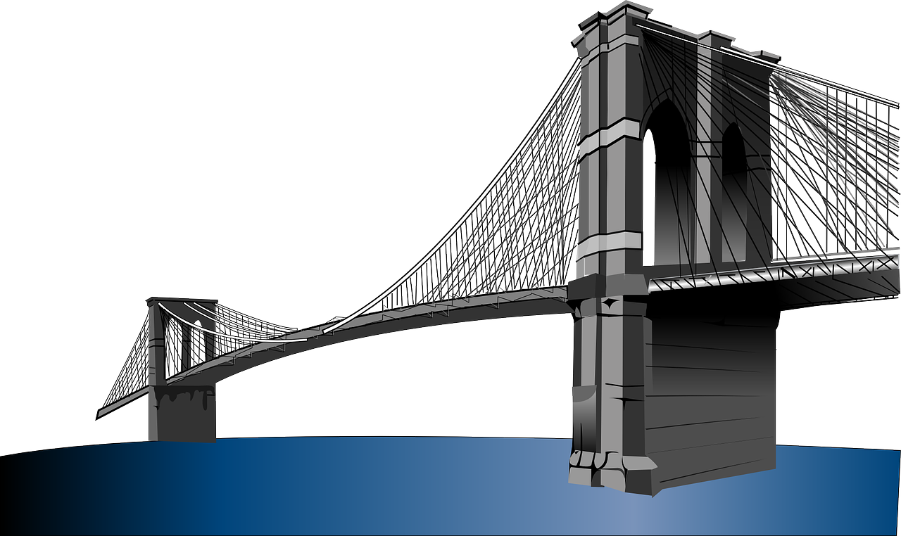 Suspension Bridge Graphic Rendering