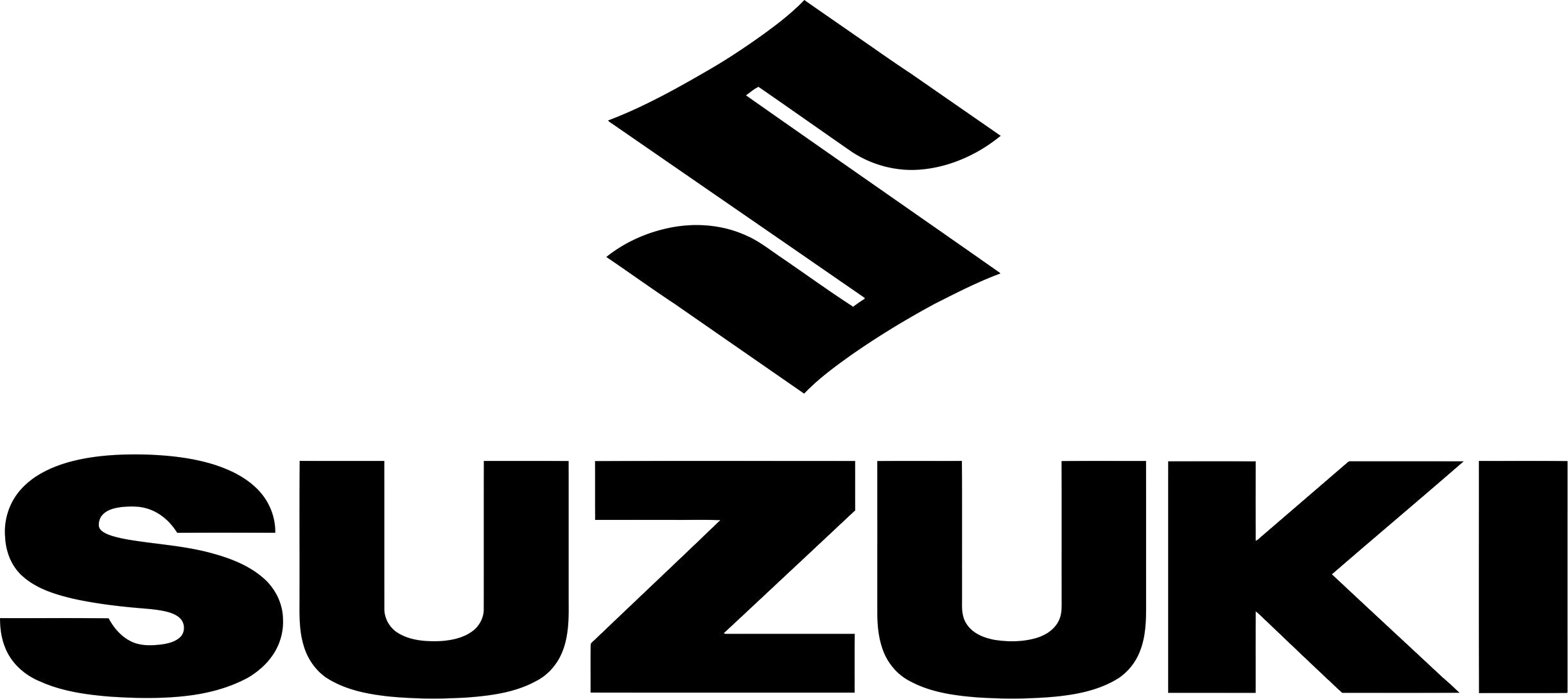 Suzuki Logo Blackon Gray Background