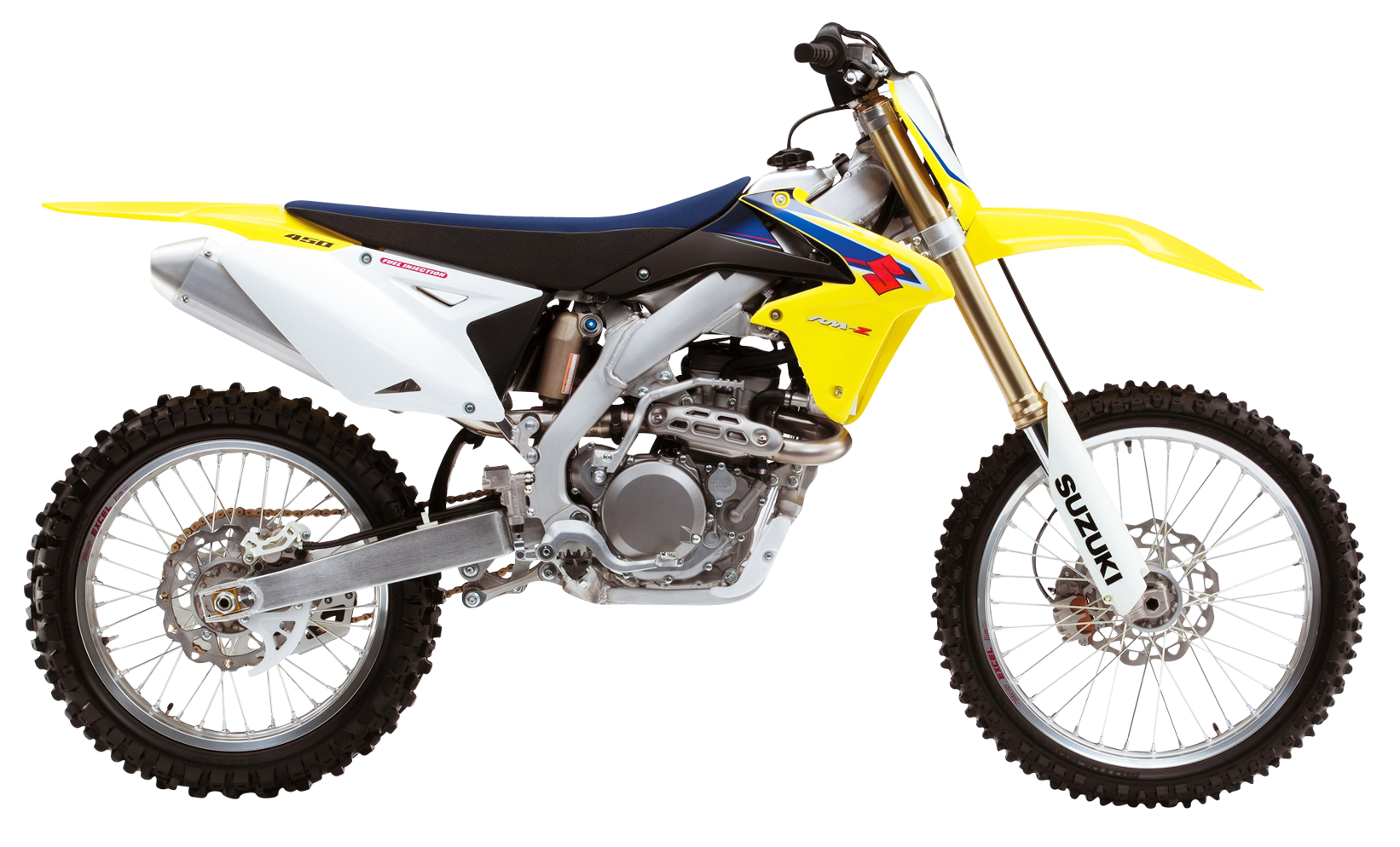 Suzuki Motocross Bike Isolated