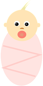 Swaddled Baby Cartoon