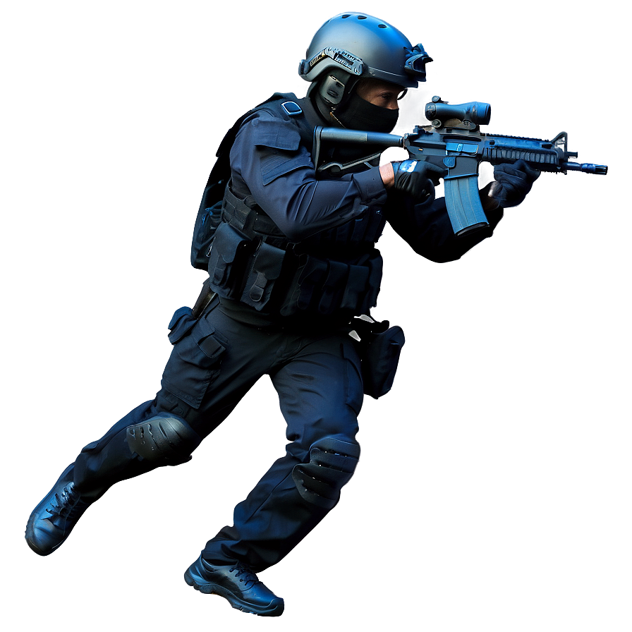 Swat Close Quarters Combat Png Kar34