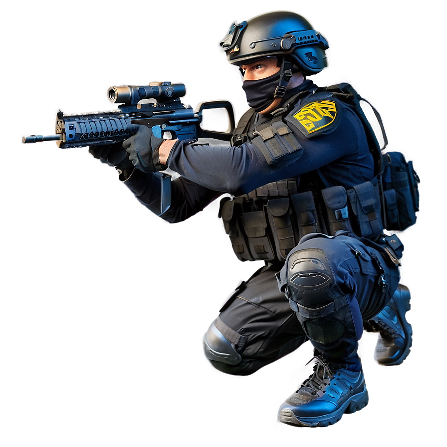 Swat Team Officer Png 06252024