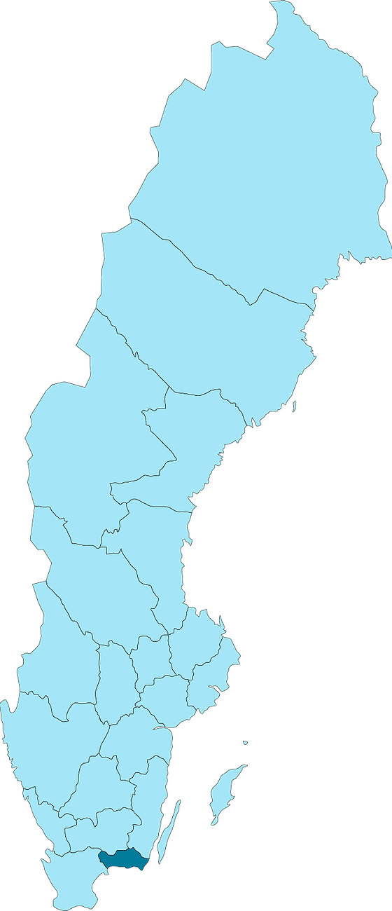 Sweden Administrative Divisions Map