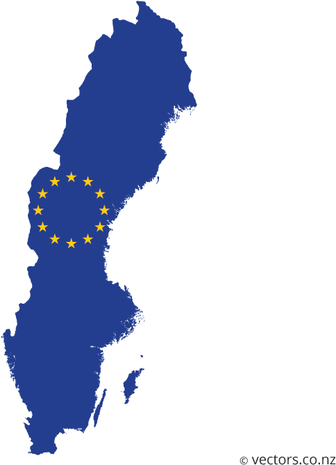 Sweden E U Map Vector