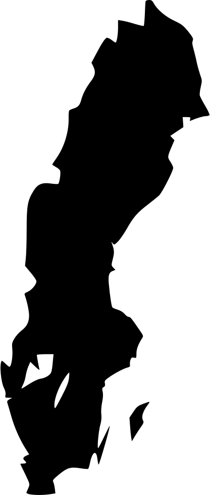 Sweden Map Silhouette