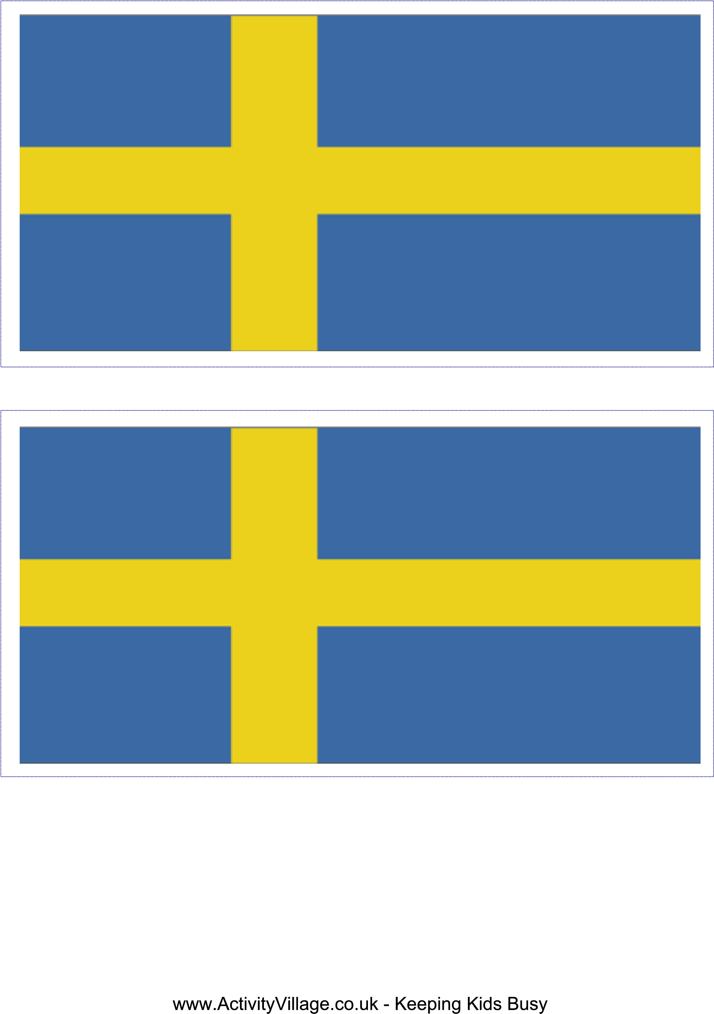 Swedish Flag Printables