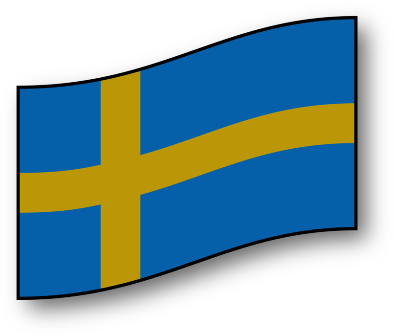 Swedish Flag Waving