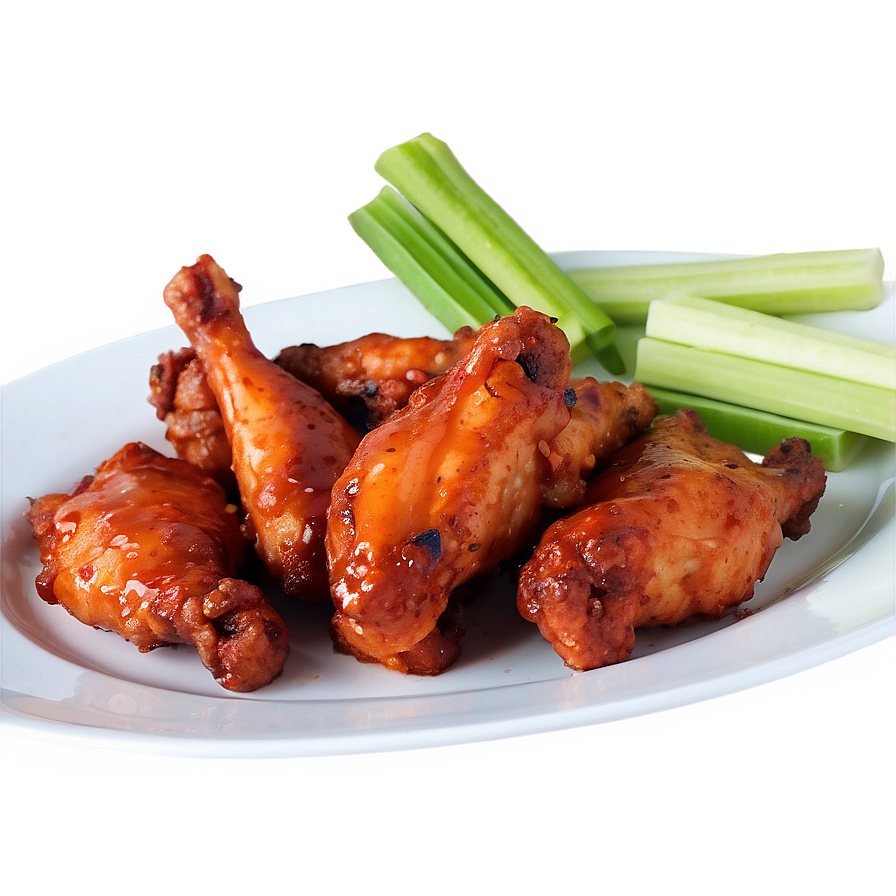 Sweet And Spicy Hot Wings Png 4