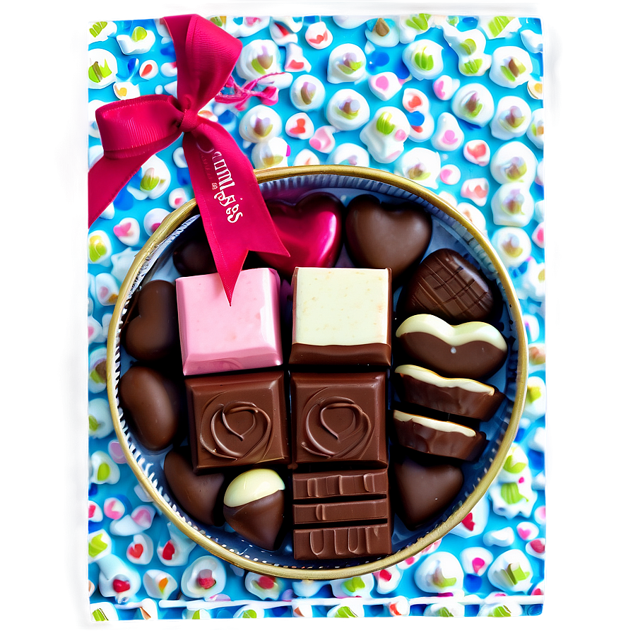 Sweet Happy Valentines Chocolate Box Png Jaf