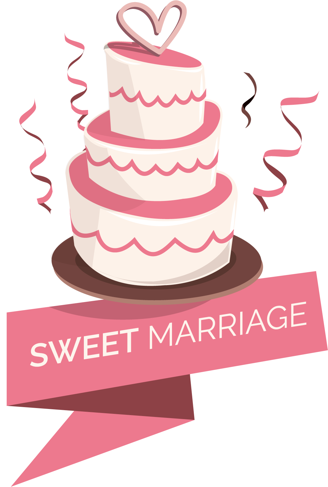Sweet Marriage Cake Logo