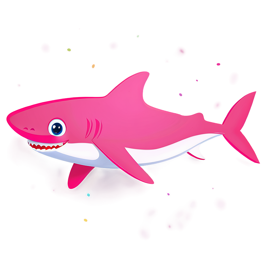 Sweet Pink Baby Shark For Kids Png 85