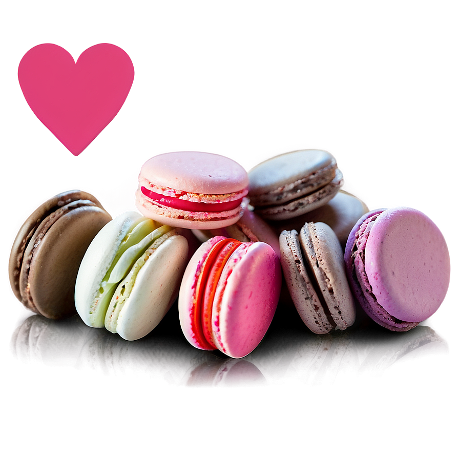 Sweet Valentine's Day Macarons Png Ulq85