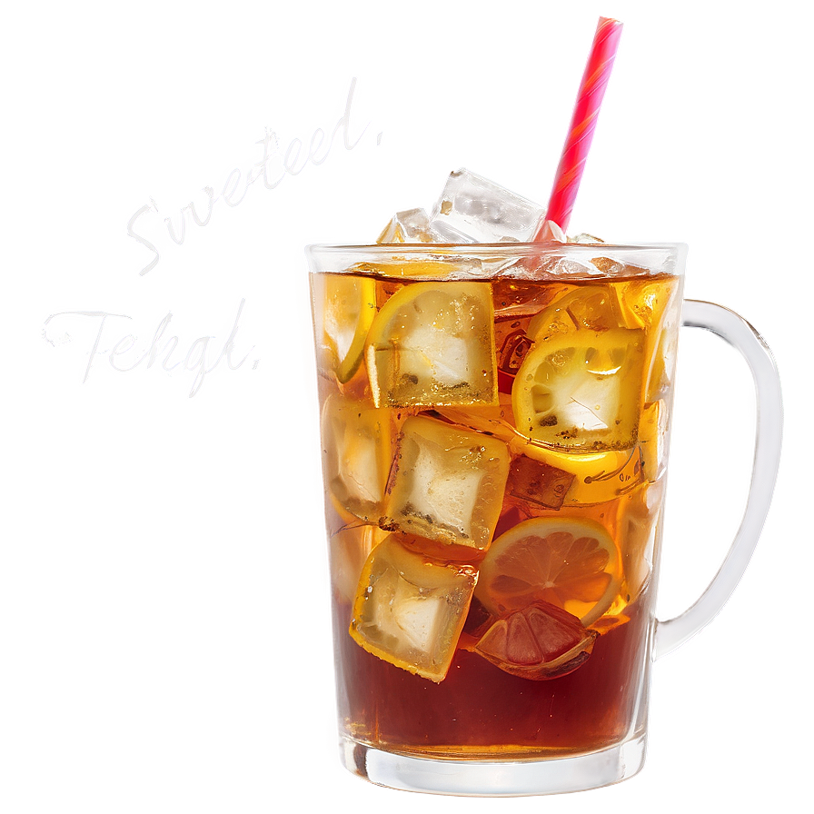 Sweetened Iced Tea Beverage Png Tvf70