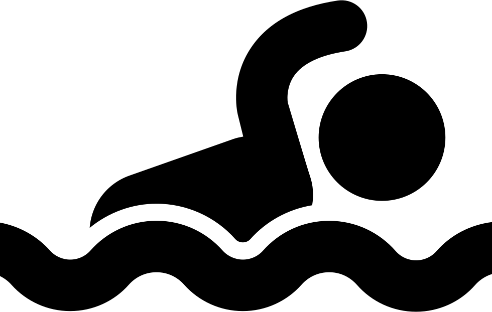 Swimmer Silhouette Graphic