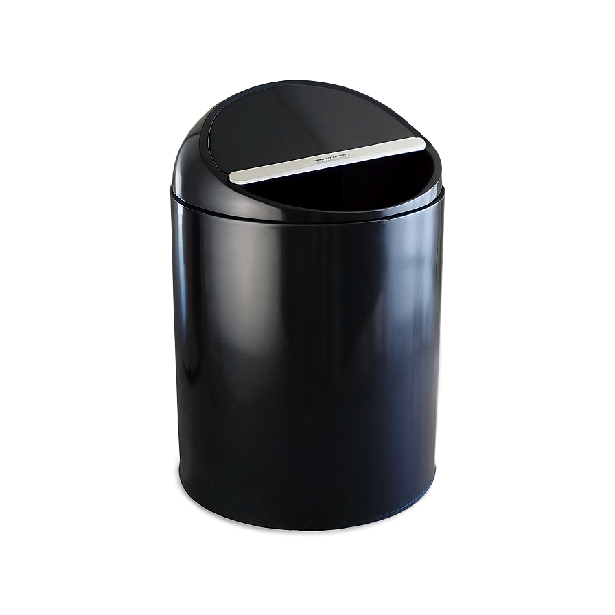 Swing Lid Bin Glossy Black Png 06242024