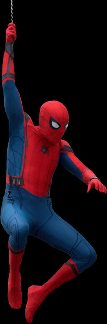 Swinging Spiderman Action Pose