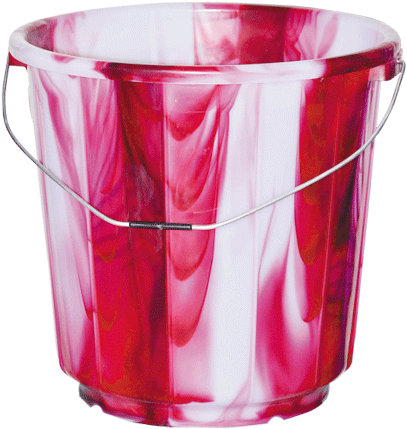 Swirl Pattern Plastic Bucket