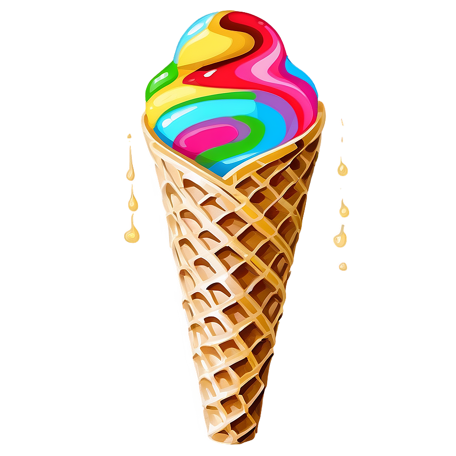 Swirl Waffle Cone Png Num58