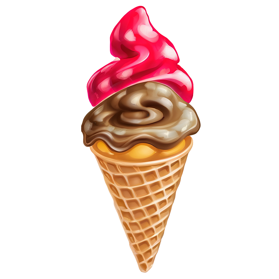 Swirl Waffle Cone Png Rfs