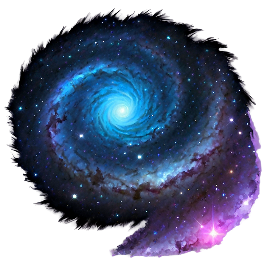 Swirling Galaxy And Stars Png Wpu