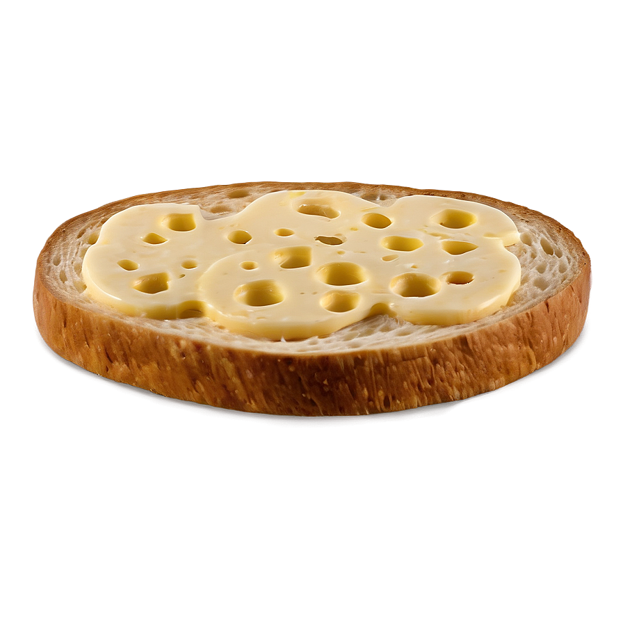 Swiss Cheese On Bread Png 06132024