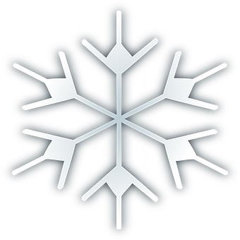 Symmetrical Snowflake Graphic