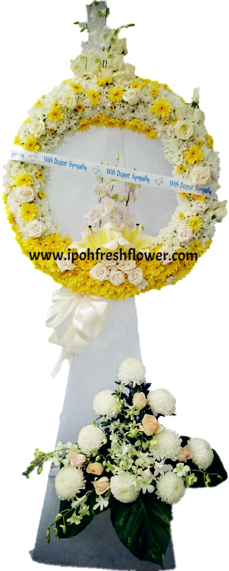 Sympathy Floral Wreath Stand