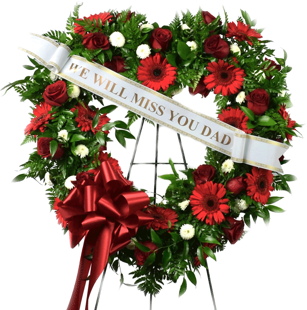 Sympathy Floral Wreath Tribute Dad