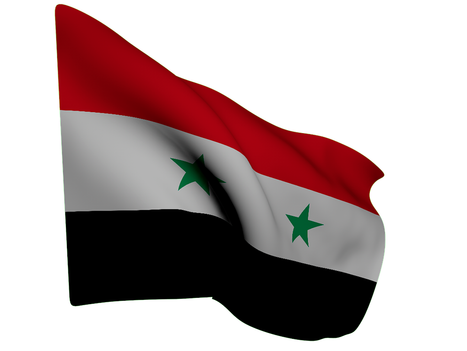 Syrian Flag Waving