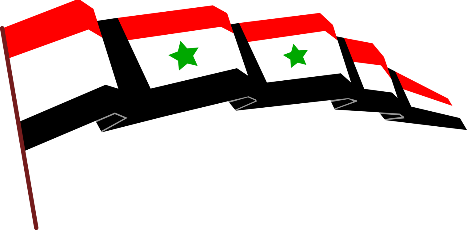 Syrian Flag Waving