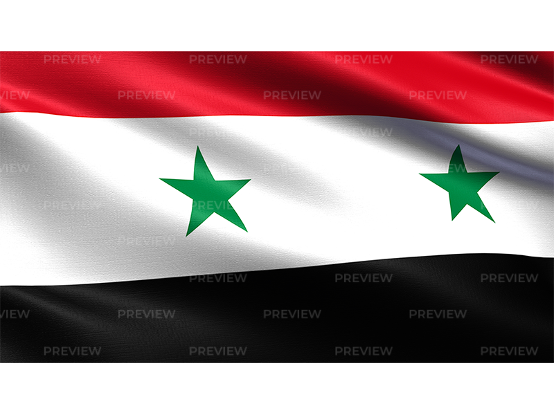 Syrian Flag Waving