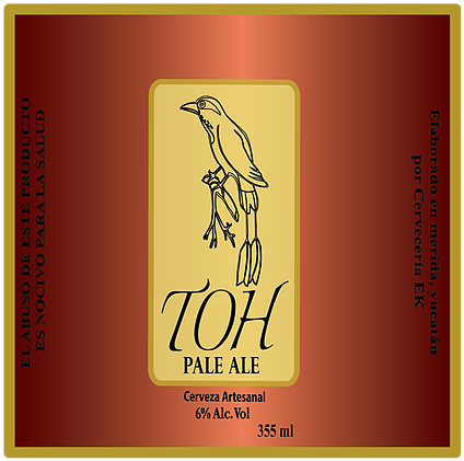 T O H Pale Ale Beer Label