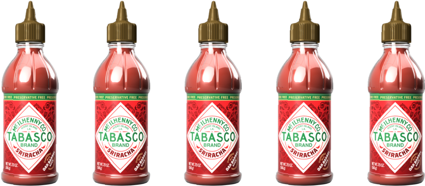 Tabasco Sriracha Sauce Bottles