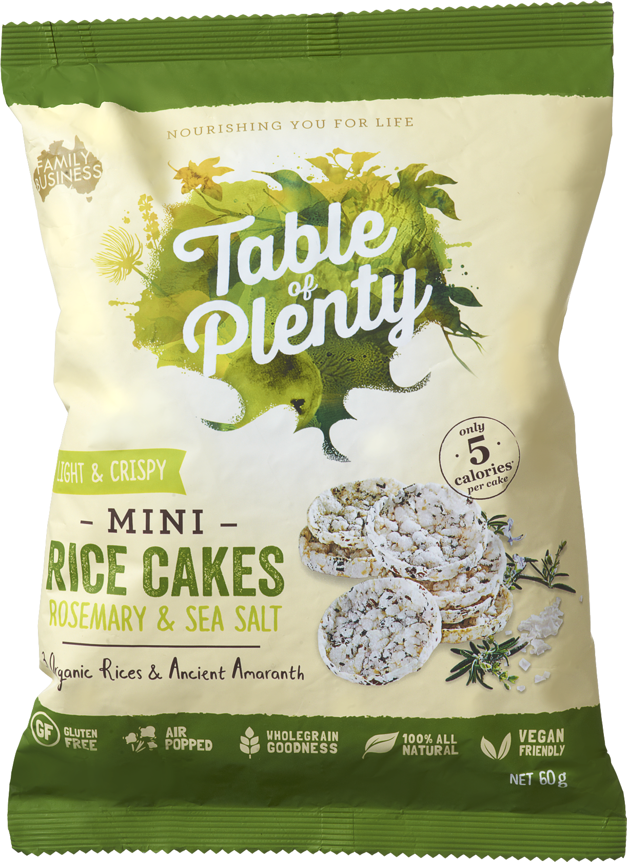 Tableof Plenty Mini Rice Cakes Packaging