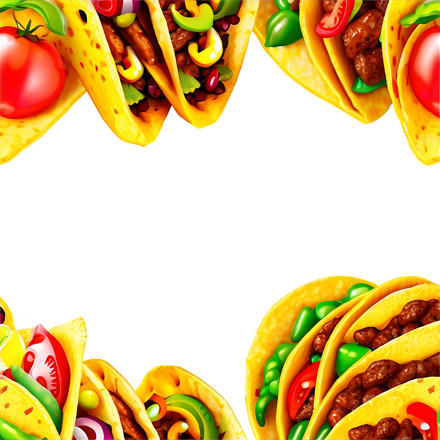 Taco Party Clipart Png 06262024