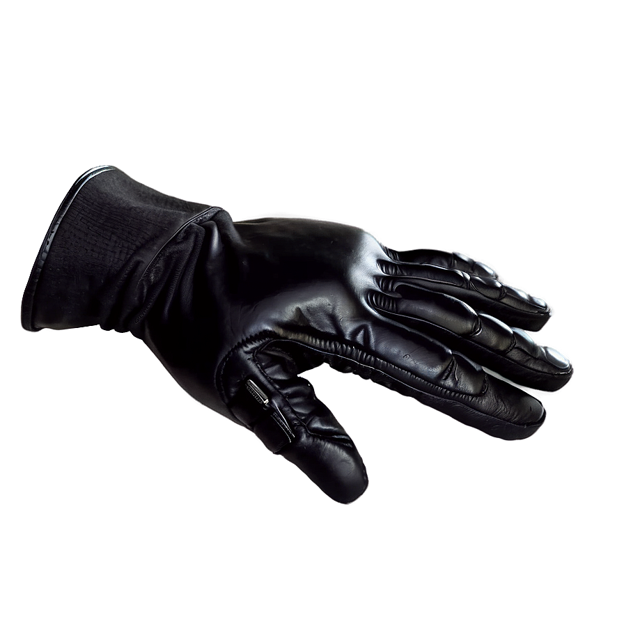 Tactical Black Gloves Png 1